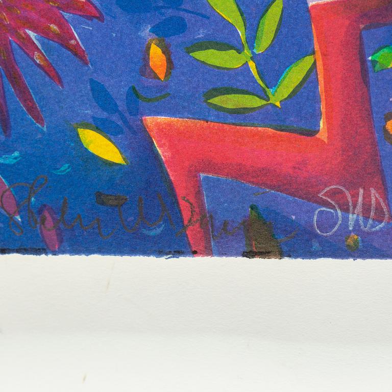 Stefan W Igelström, lithograph in colours, 3, signed HC.