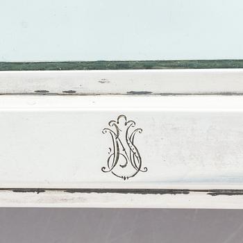 Spegel, silver, sannolikt Joseph Winkler, Wien 1798, Österrike. Nyklassicism.