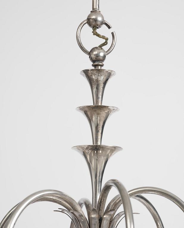 Elis Bergh, a Swedish Grace ceiling lamp, C.G. Hallberg, Stockholm, 1920s.