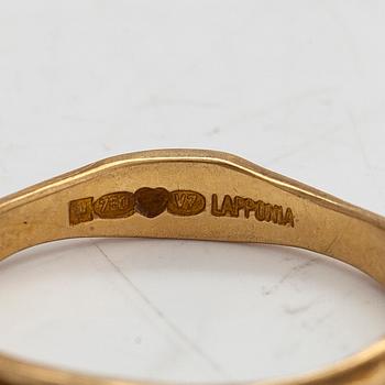 Björn Weckström, an 18K gold 'Lapinkihla Lukko' ring for Lapponia 1974.