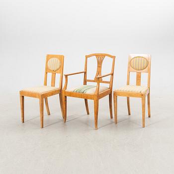 Stolar 2 st samt karmstol 1900-talets början.