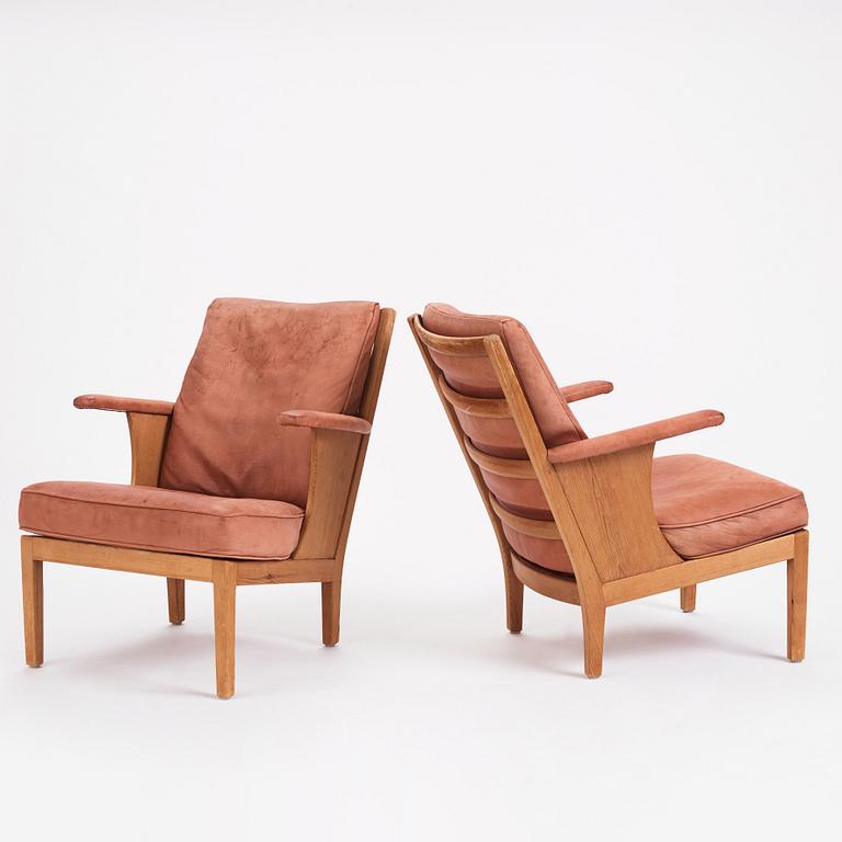Carl Malmsten, a rare pair of "Studiosus" armchairs, Sweden 1936.