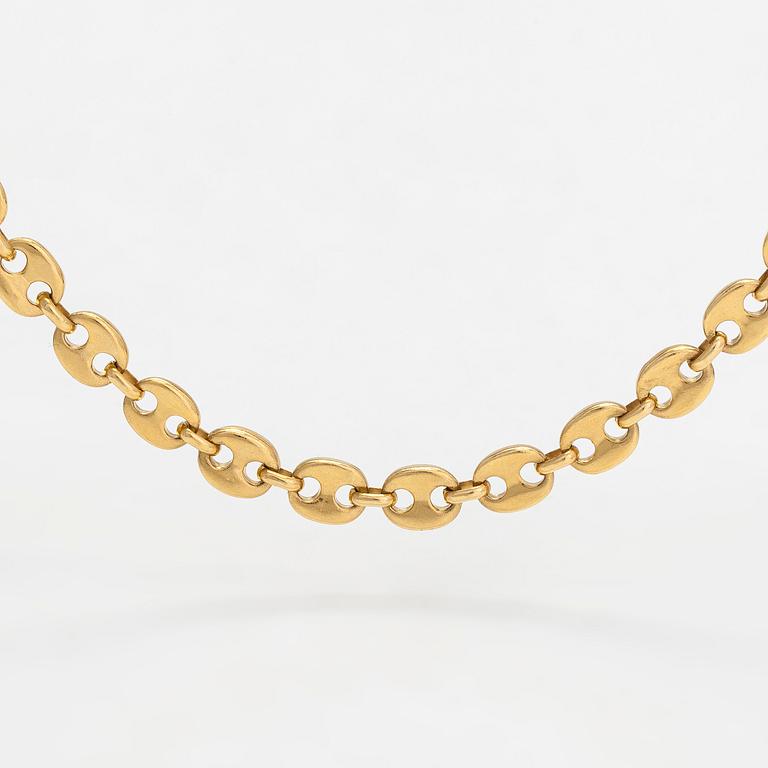 An 18K gold necklace, Switzerland.