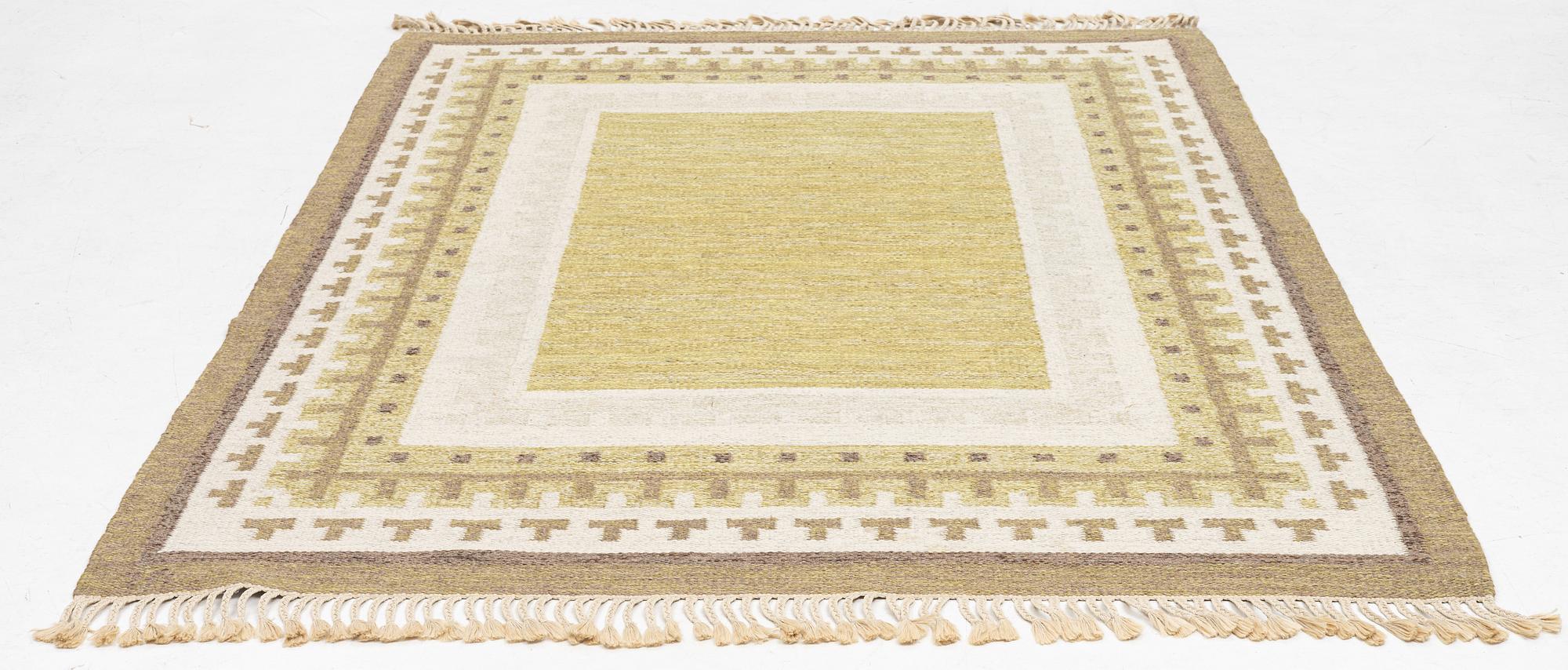 A flat weave carpet, Sweden, second half of the 20th century, c. 230 x 167 cm.