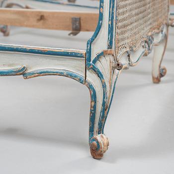 Two headboards and two bedfeet, Louis XV 18th century.