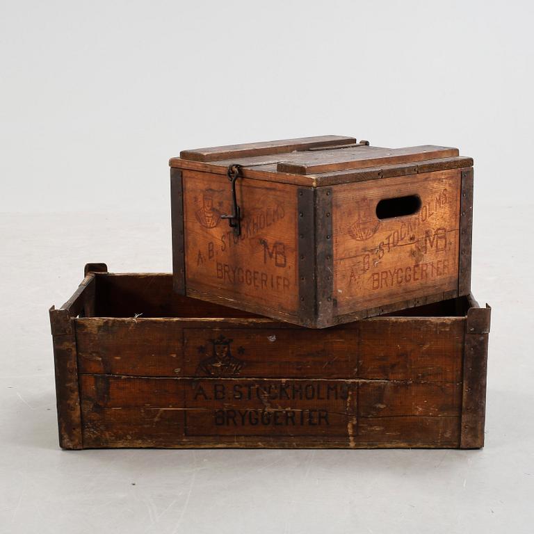 BACKAR, 2 st, AB Stockholms Bryggeri, 1900-talets början.