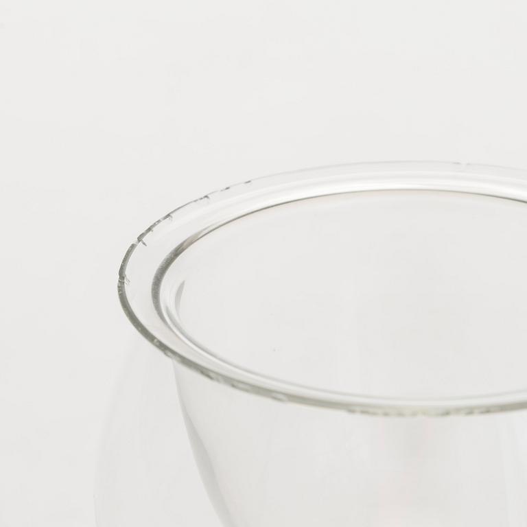 Saara Hopea, a set of 8 caviar bowls, model 1331, Nuutajärvi Notsjö. Designed in 1953.