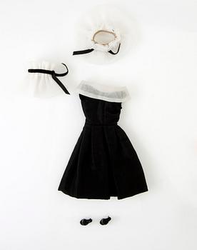 Barbie clothes 4 sets. Vintage, including "Busy Morning" Mattel 1963, "Winter Holiday", Mattel 1959-63.