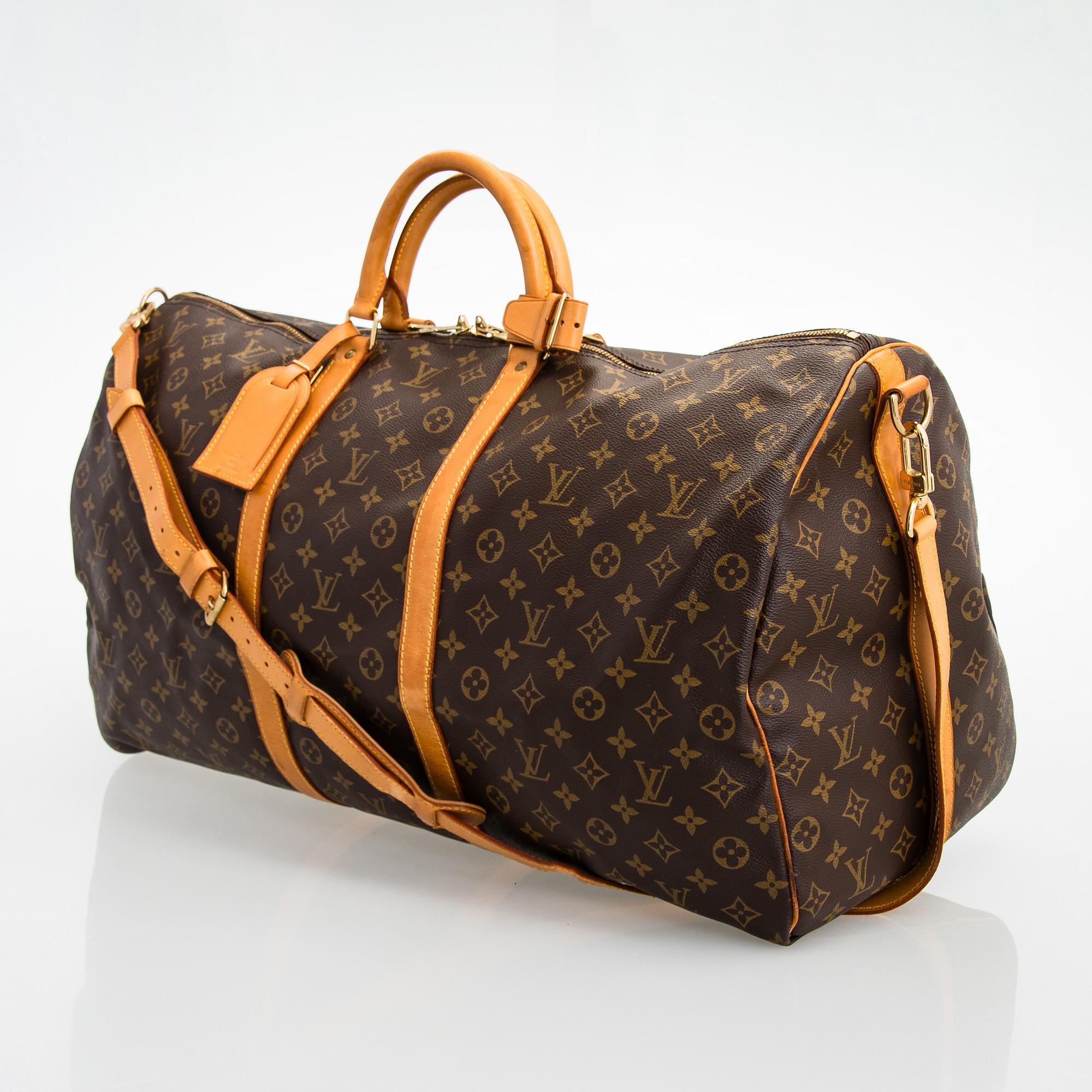 Louis Vuitton, a monogram 'Keepall 60 Bandoulière' Weekendbag.