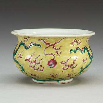 RÖKELSEKAR, porslin. Qing dynastin.