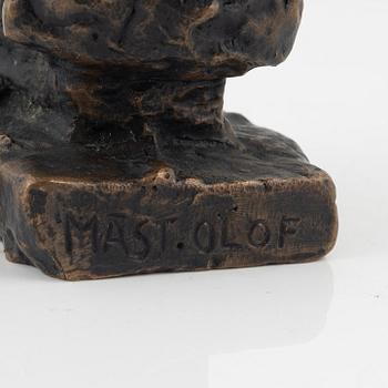 Bror Marklund, sculpture, signed, bronze, height 24 cm.
