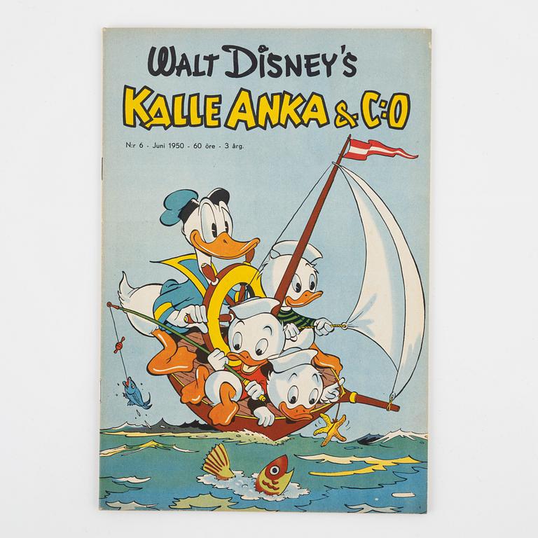 Comic book, "Donald Duck & Co" No. 6, 1950.