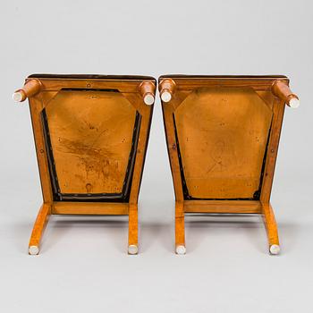 A pair of early-20th century chairs.