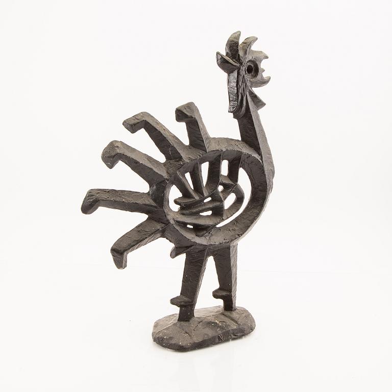 An Olle Hermansson cast iron sculpture signed Husqvarna 1960s.