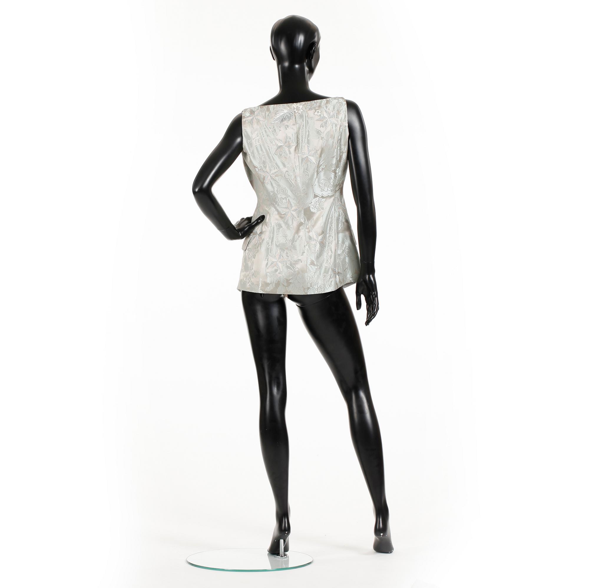 GIANFRANCO FERRÉ, a silk vest and body.
