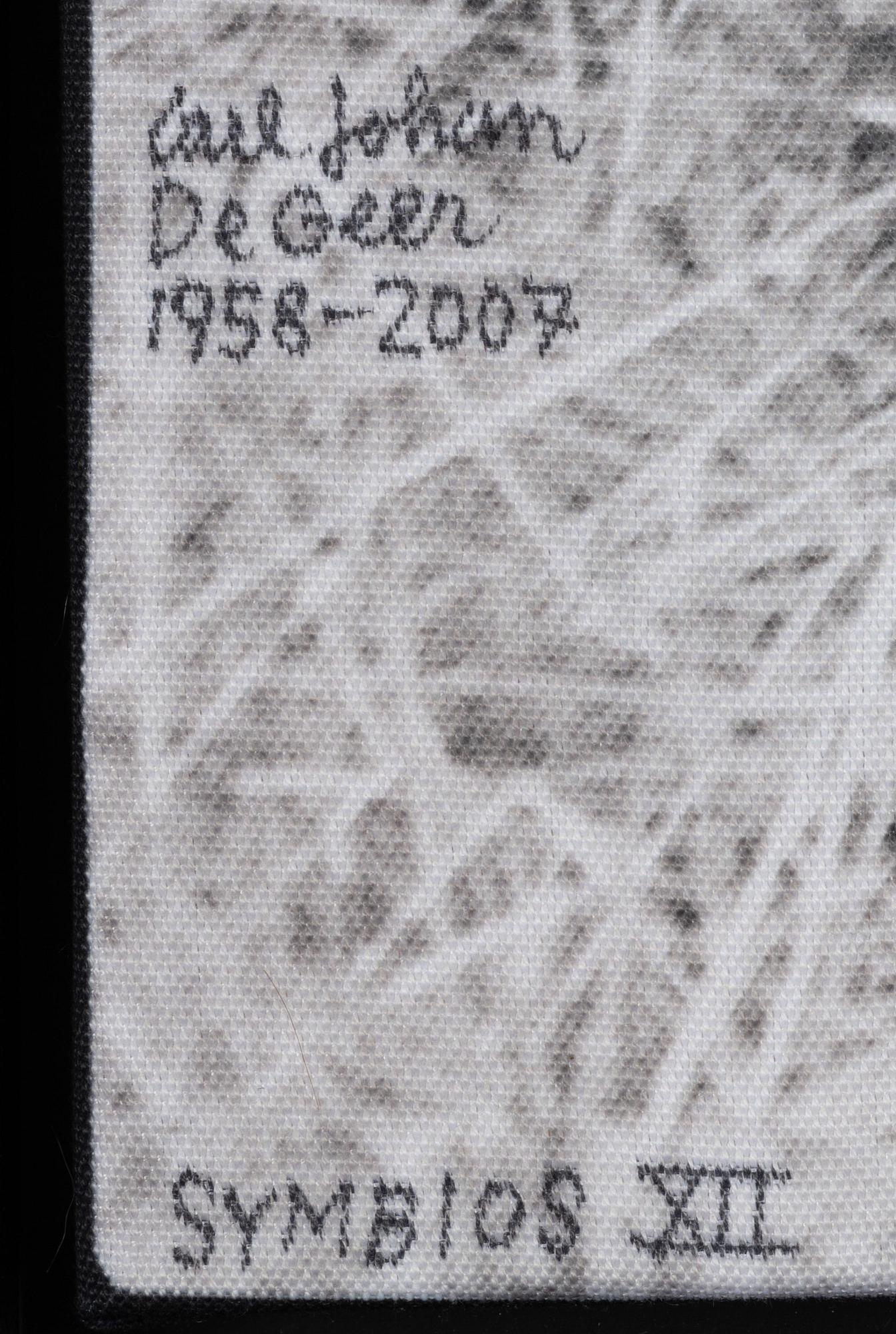 Carl Johan De Geer, photo sublimation signed and dated 1958-2007. Numbered 1/3.