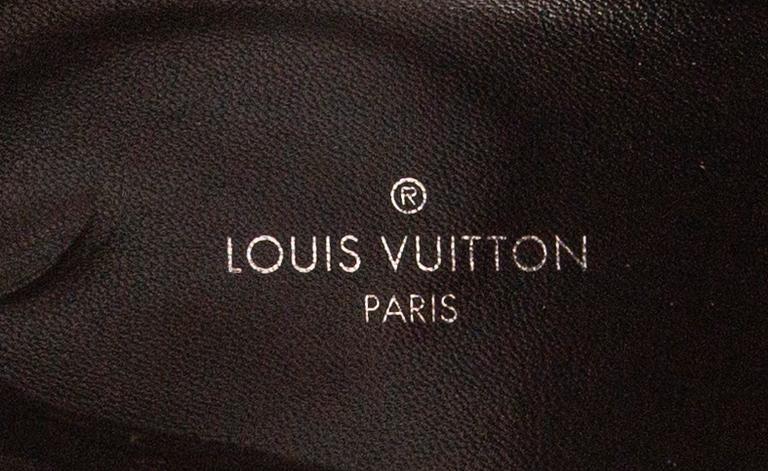 LOUIS VUITTON, ankle boots, Janet, monogram and black leather, original box, dustbags and invoice, storlek 39.