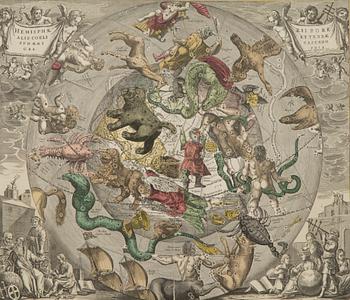 HANDKOLORERADE KOPPARSTICK, 3 st, 1900-tal.