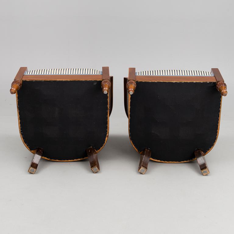 A mid-late 19th Century four-piece sofa suite.