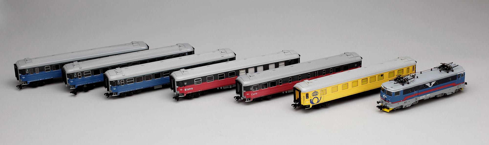 TÅGSATS, 7 delar, Märklin H0, 1900/2000-tal.