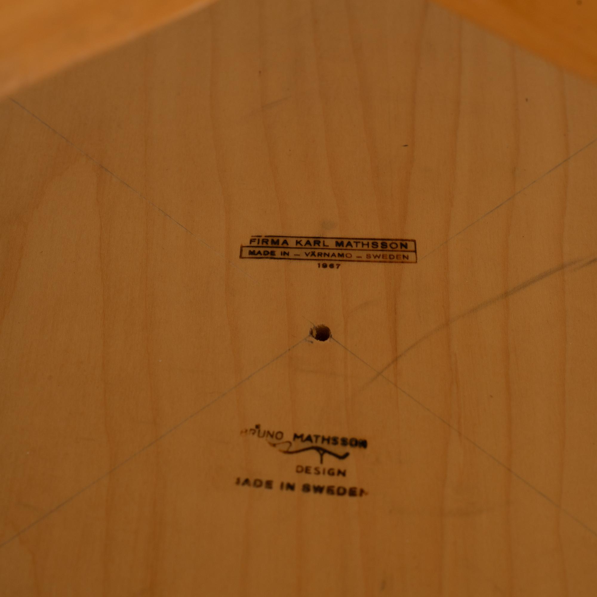 Bruno Mathsson, an 'Annika' coffee table, Firma Karl Mathsson, 1967.