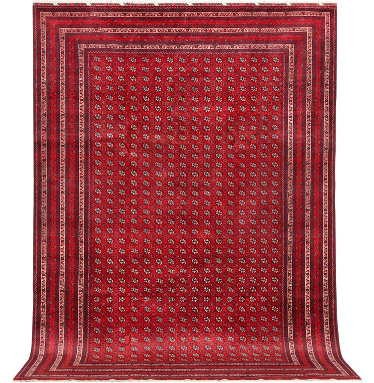 An Afghan carpet, c. 292 x 200 cm.
