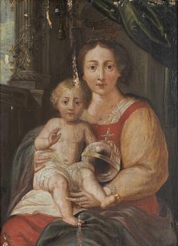 Flamländsk skola, 1700-tal, Madonnan med barnet.