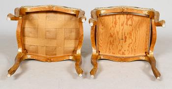 SALONGSMÖBEL, 5 delar, rokokostil, sent 1800-tal.