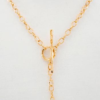 Necklace "Pin Lock Chain" 18K gold, Sandberg.