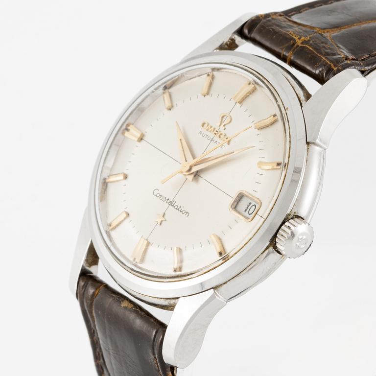 Omega, Constellation, "Pie-Pan", armbandsur, 34 mm.