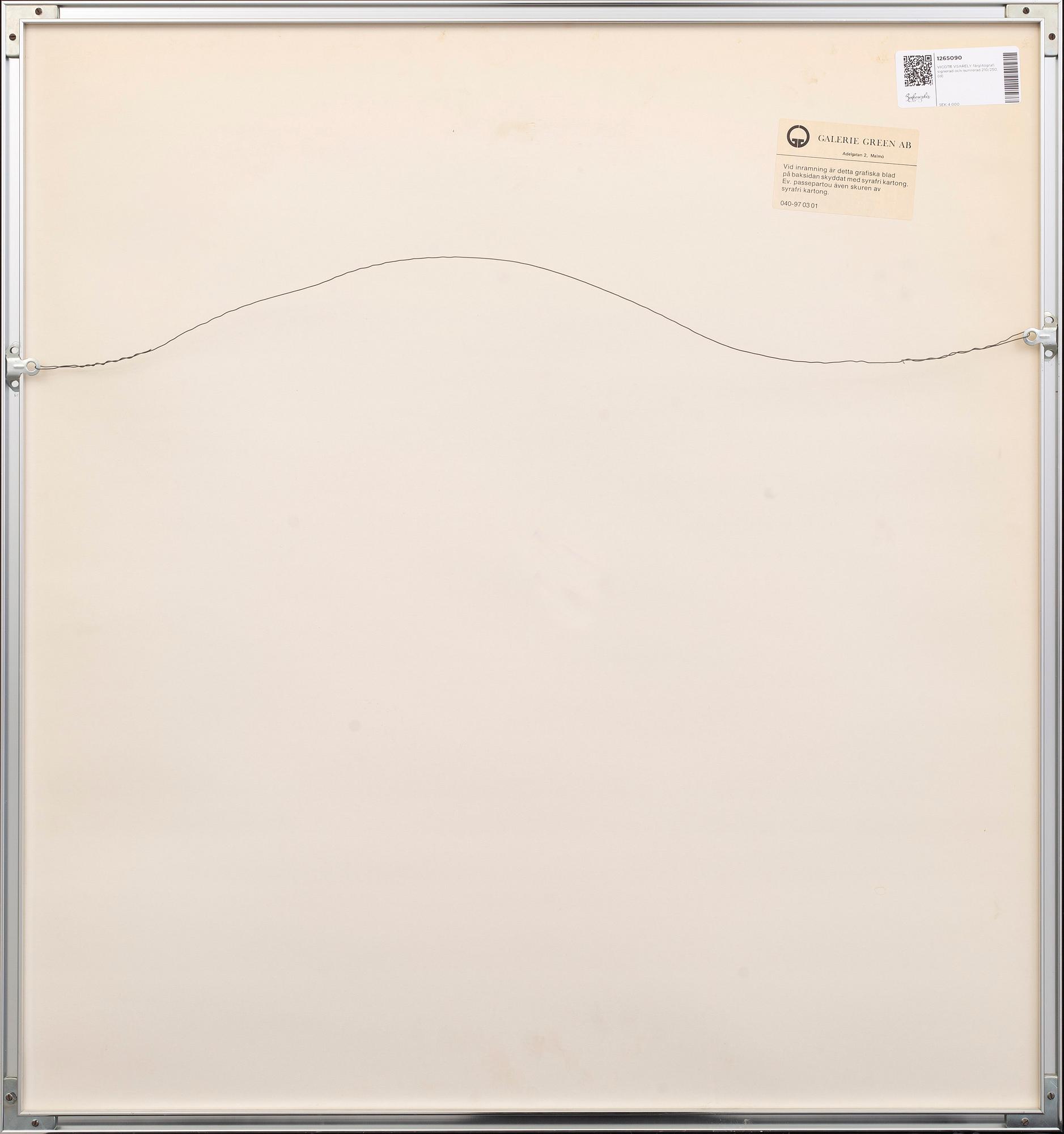 Victor Vasarely, serigraph in colours singed and numbered 210/250.