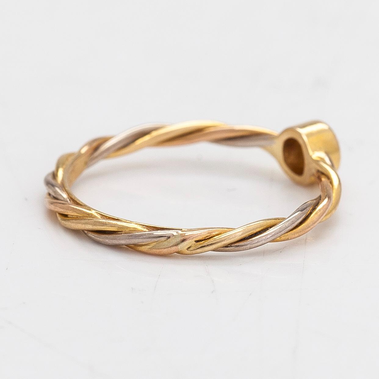 Cartier, ring, 18K guld och diamant ca 0.06 ct.
