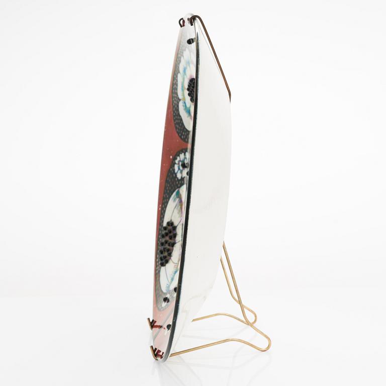 Birger Kaipiainen, dekorationsfat, stengods, signerad Kaipiainen Arabia.