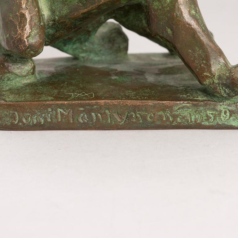 JUSSI MÄNTYNEN, sculpture, bronze, signed and dated 1950.