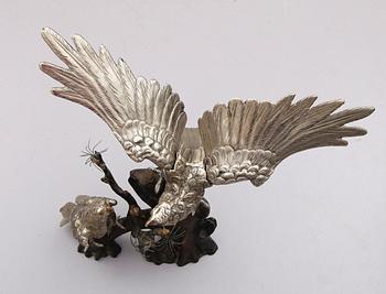 SKULPTUR, metall, 1900-/2000-tal.