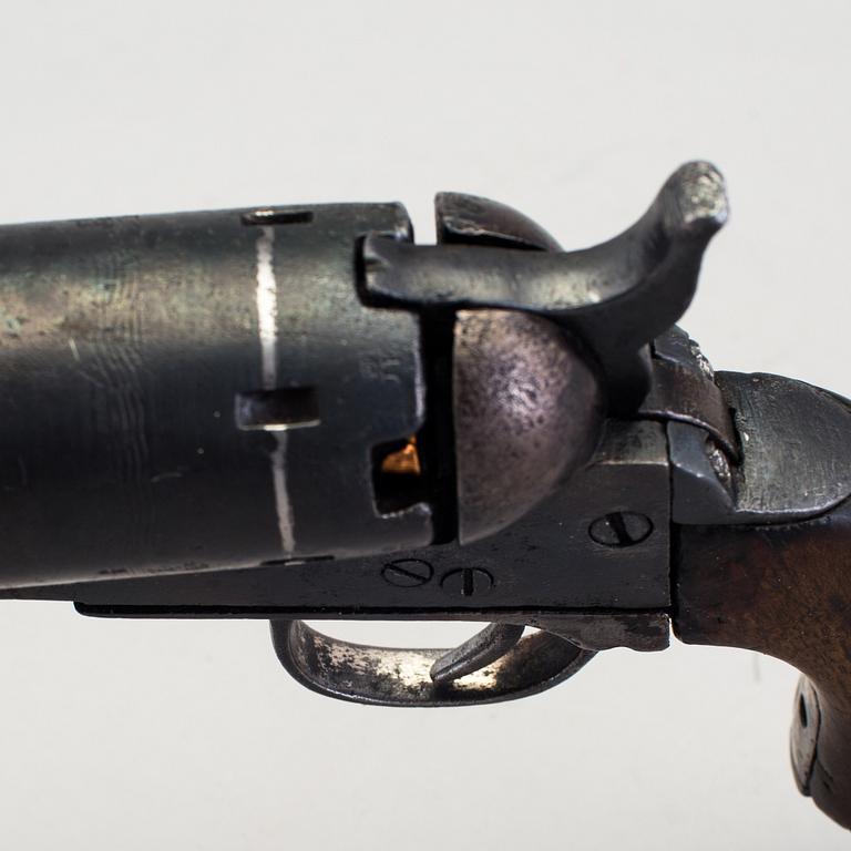 A belgian Colt Pocket copy percussion revolver mid 19th century.