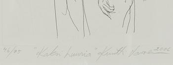 KUUTTI LAVONEN, tusch, sign. och dat. 2006.