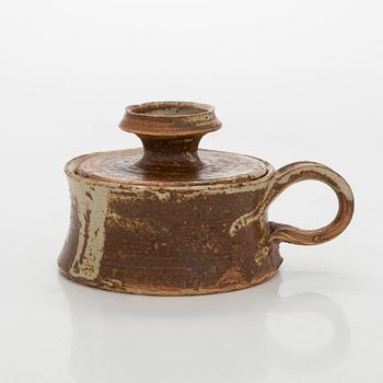 Kyllikki Salmenhaara, Mugg med lock, stengods, signerad KS Arabia.