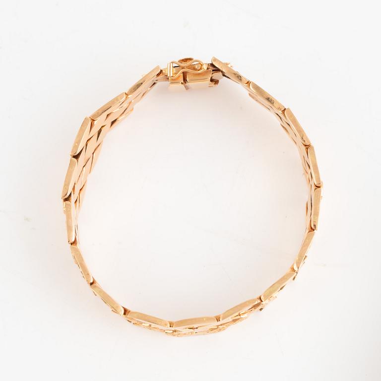 Armband, 750/18k guld.