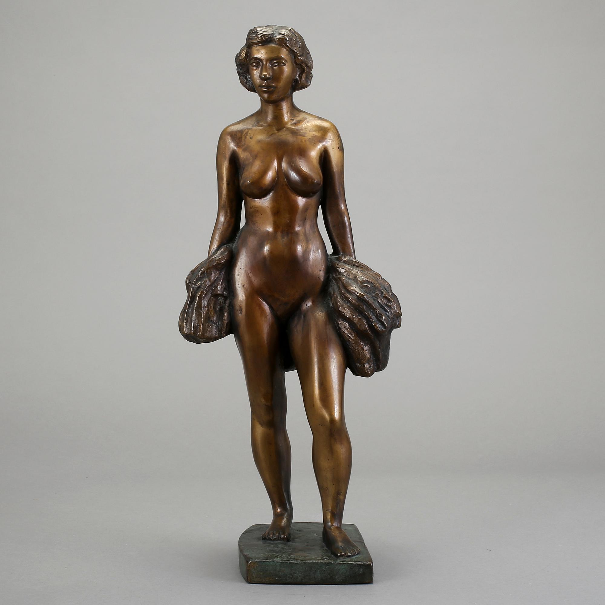 THURE THÖRN, skulptur, brons, sign och daterad -50.