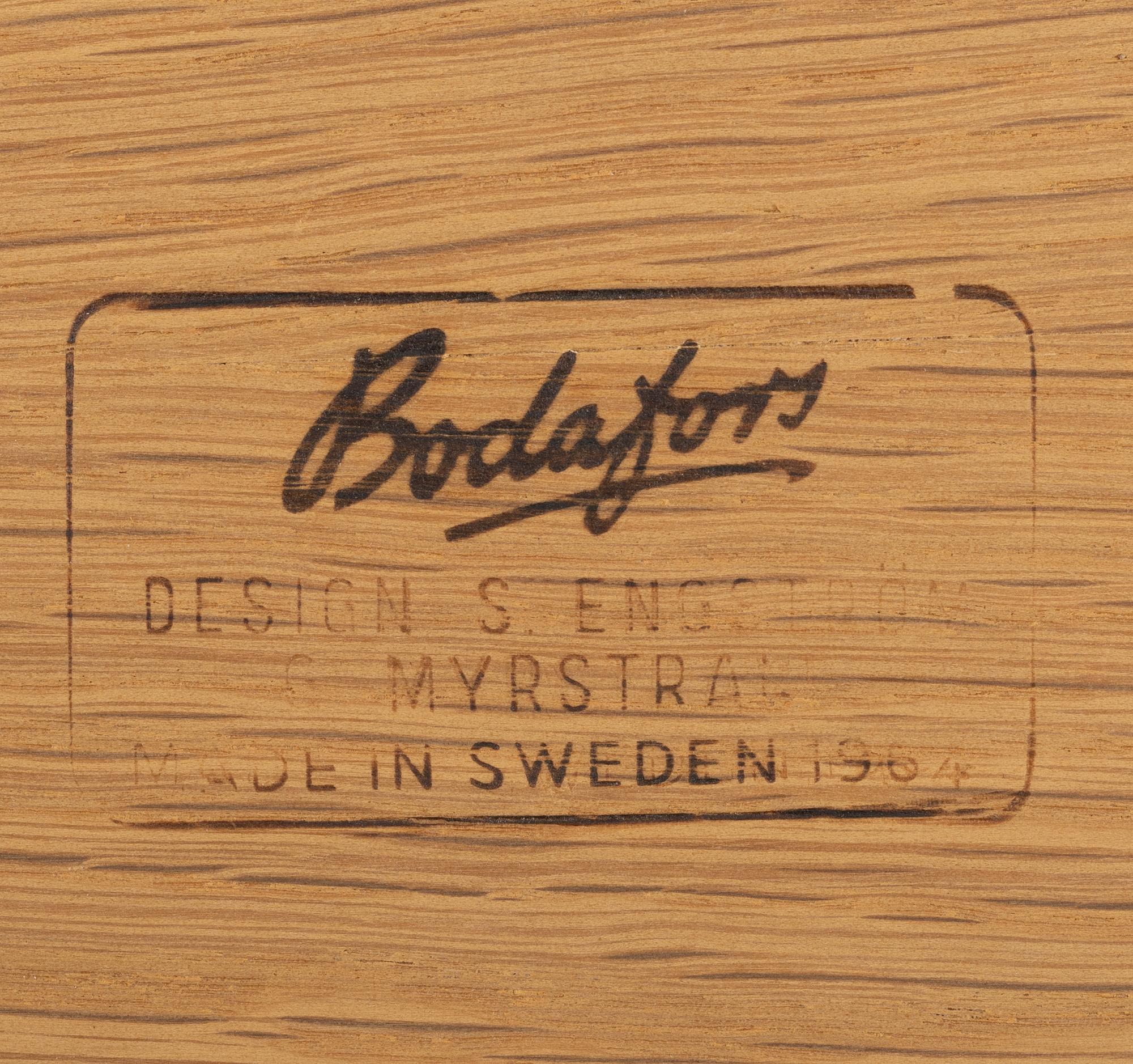 Sven Engström och Gunnar Myrstrand, sängbord, ett par, Bodafors, 1964.