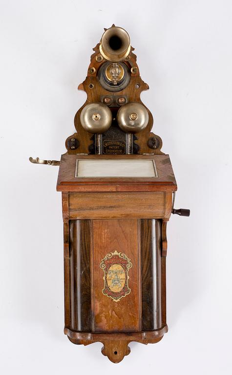 VÄGGTELEFON, LM Ericsson, 1800-talets slut.
