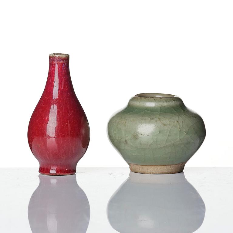 A group of monochrome miniatures, Qing dynasty, 18/19th century.