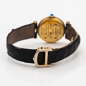Cartier, Vermeil, wristwatch, 24 mm.
