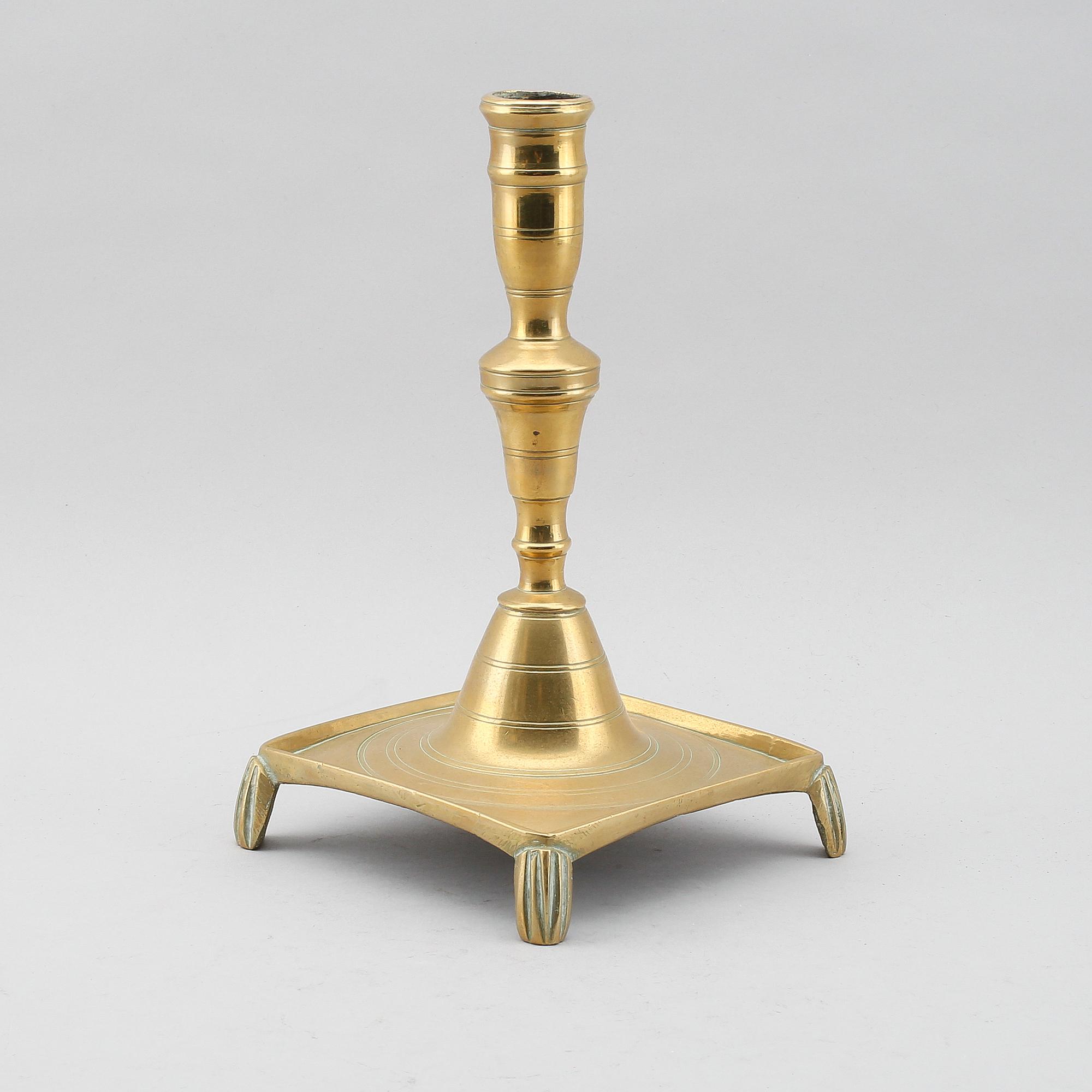 LJUSSTAKE, brons, 1600-tal.