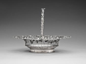 781. An Irish 18th century silver basket, marks of John Laughlin jr., Dublin 1780's.