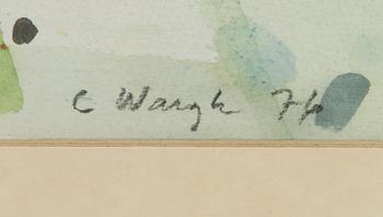 Carl Wargh, akvarell, signerad och daterad -76.