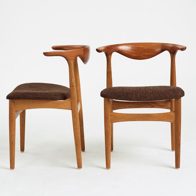 Knud Faerch, a set of four dinner chairs, Slagelse Møbelvaerk, Denmark 1960's, model 251.