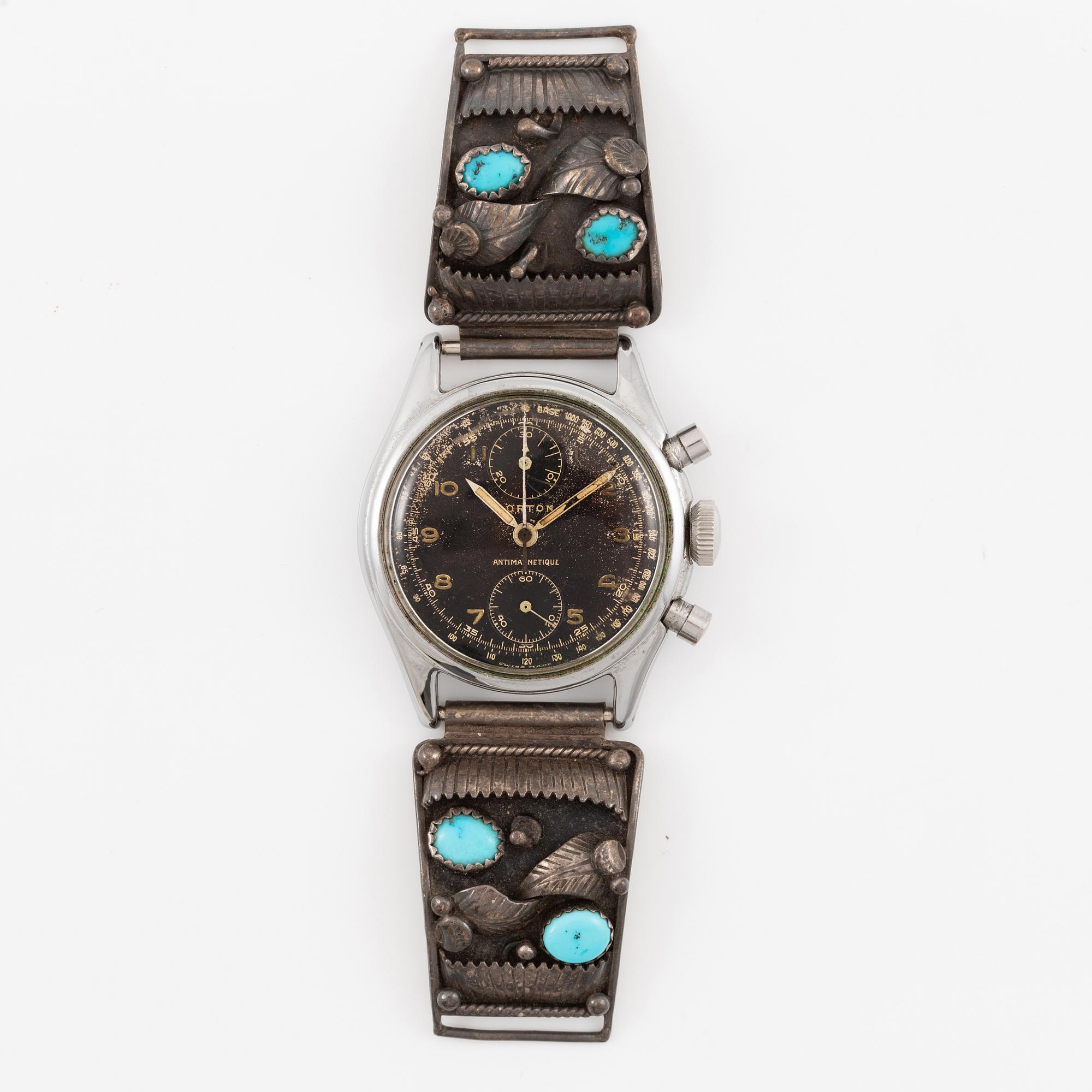 Lorton, chronograph, wristwatch, 36 mm.