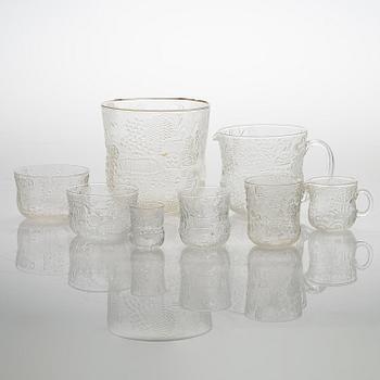 Oiva Toikka, 29 lasiston osia, "Fauna", Nuutajärvi Notsjö.